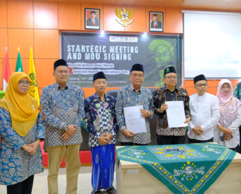 Penandatanganan MoU antara Rektor UNU Sumatera Barat dan Unusida (Foto: Humas Unusida)