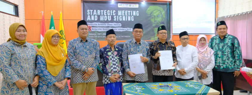 Penandatanganan MoU antara Rektor UNU Sumatera Barat dan Unusida (Foto: Humas Unusida)